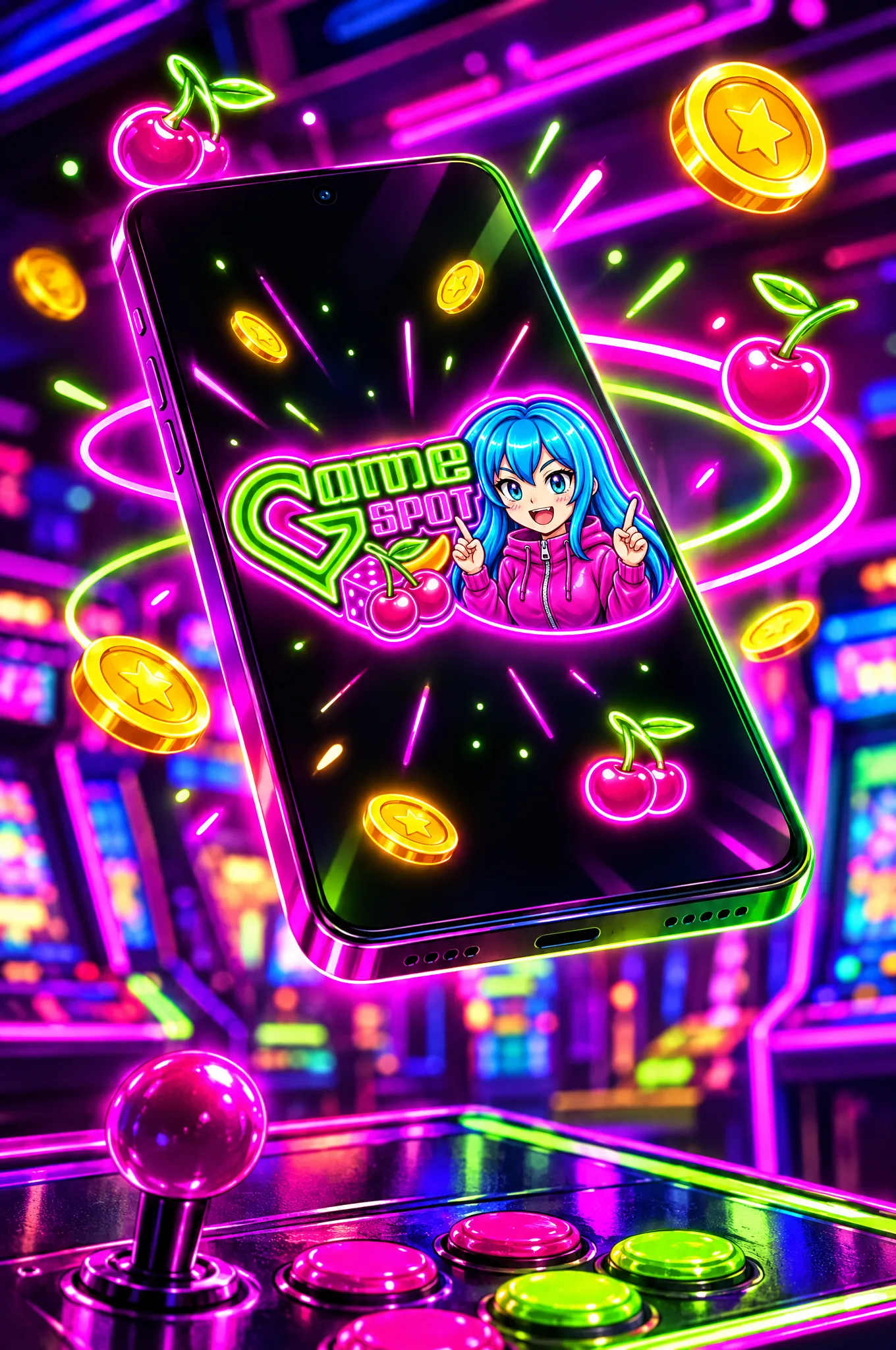 GameSpot mobile browser casino illustration